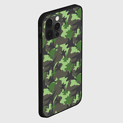 Чехол для iPhone 12 Pro Max Самолёты - камуфляж, цвет: 3D-черный — фото 2