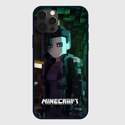 Чехол iPhone 12 Pro Max Minecraft matrix