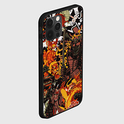 Чехол для iPhone 12 Pro Max Драконы и самураи Японии, цвет: 3D-черный — фото 2