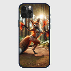 Чехол iPhone 12 Pro Max Лиса Шаманка танцует зажигательный танец в лесу