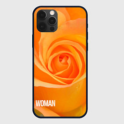 Чехол iPhone 12 Pro Max Оранжевая роза - woman