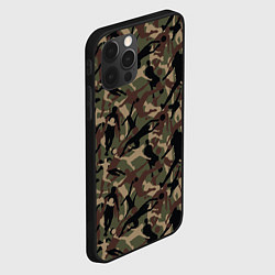 Чехол для iPhone 12 Pro Max Футбол - камуфляж, цвет: 3D-черный — фото 2