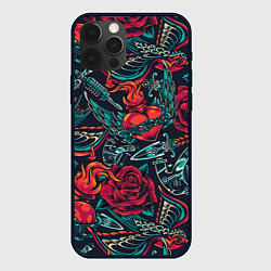 Чехол для iPhone 12 Pro Max Тату машинка, цвет: 3D-черный