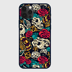 Чехол iPhone 12 Pro Max Tattoo dice skull