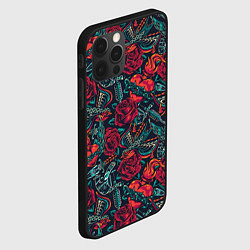 Чехол для iPhone 12 Pro Max Старинные флэш татуировки, цвет: 3D-черный — фото 2