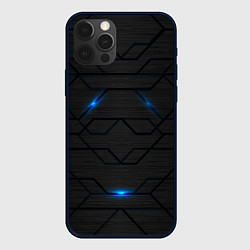 Чехол для iPhone 12 Pro Max Кибер сталь, цвет: 3D-черный