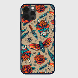 Чехол iPhone 12 Pro Max Tattoo art