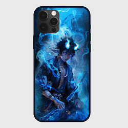 Чехол iPhone 12 Pro Max Синий демон - Синий экзорцист