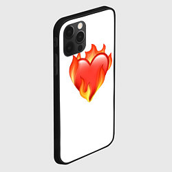 Чехол для iPhone 12 Pro Max Сердце в огне эмодзи, цвет: 3D-черный — фото 2