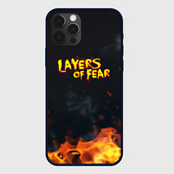 Чехол iPhone 12 Pro Max Layers of Fear огненный стиль хоррор