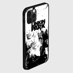 Чехол для iPhone 12 Pro Max Linkin park огненный дым рок, цвет: 3D-черный — фото 2