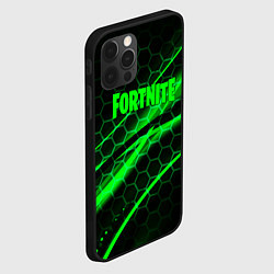 Чехол для iPhone 12 Pro Max Fortnite epic броня зелёная, цвет: 3D-черный — фото 2