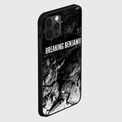 Чехол для iPhone 12 Pro Max Breaking Benjamin black graphite, цвет: 3D-черный — фото 2