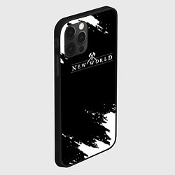 Чехол для iPhone 12 Pro Max New world штрихи красок, цвет: 3D-черный — фото 2