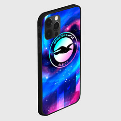 Чехол для iPhone 12 Pro Max Brighton неоновый космос, цвет: 3D-черный — фото 2