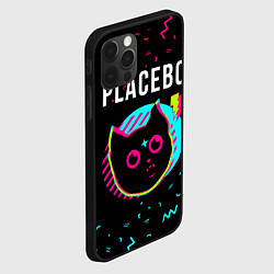 Чехол для iPhone 12 Pro Max Placebo - rock star cat, цвет: 3D-черный — фото 2