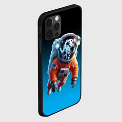 Чехол для iPhone 12 Pro Max Далматинец космонавт в открытом космосе, цвет: 3D-черный — фото 2