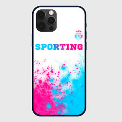 Чехол iPhone 12 Pro Max Sporting neon gradient style посередине