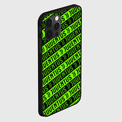 Чехол для iPhone 12 Pro Max Juventus green pattern sport, цвет: 3D-черный — фото 2