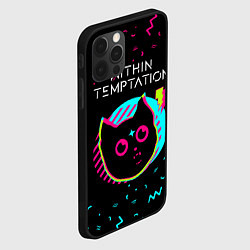 Чехол для iPhone 12 Pro Max Within Temptation - rock star cat, цвет: 3D-черный — фото 2