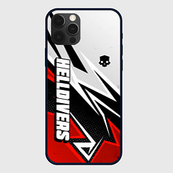 Чехол iPhone 12 Pro Max Helldivers 2: White x Red