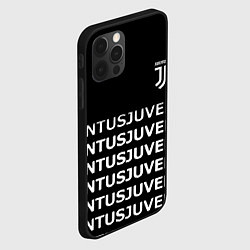 Чехол для iPhone 12 Pro Max Juventus pattern fc club steel, цвет: 3D-черный — фото 2