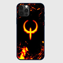 Чехол iPhone 12 Pro Max Quake fire logo