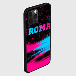 Чехол для iPhone 12 Pro Max Roma - neon gradient посередине, цвет: 3D-черный — фото 2