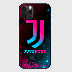 Чехол iPhone 12 Pro Max Juventus - neon gradient