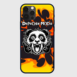 Чехол iPhone 12 Pro Max Depeche Mode рок панда и огонь