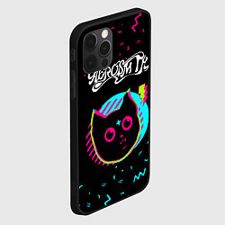Чехол для iPhone 12 Pro Max Aerosmith - rock star cat, цвет: 3D-черный — фото 2