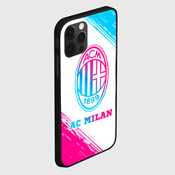 Чехол для iPhone 12 Pro Max AC Milan neon gradient style, цвет: 3D-черный — фото 2