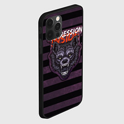 Чехол для iPhone 12 Pro Max Aggression inside - текстурный фон, цвет: 3D-черный — фото 2