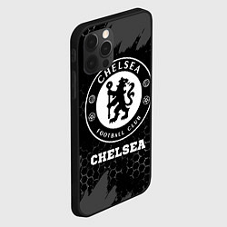 Чехол для iPhone 12 Pro Max Chelsea sport на темном фоне, цвет: 3D-черный — фото 2