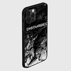 Чехол для iPhone 12 Pro Max Disturbed black graphite, цвет: 3D-черный — фото 2