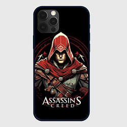 Чехол iPhone 12 Pro Max Assassins creed в красном капюшоне