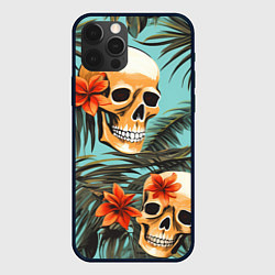 Чехол для iPhone 12 Pro Max Черепа на море, цвет: 3D-черный