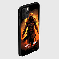Чехол для iPhone 12 Pro Max Assassins creed пустыня на фоне, цвет: 3D-черный — фото 2