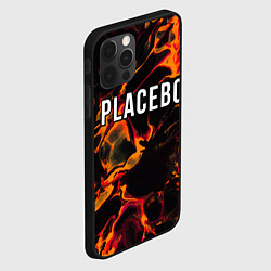 Чехол для iPhone 12 Pro Max Placebo red lava, цвет: 3D-черный — фото 2