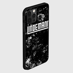 Чехол для iPhone 12 Pro Max Lindemann black ice, цвет: 3D-черный — фото 2