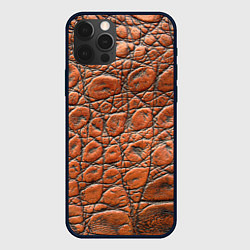 Чехол для iPhone 12 Pro Max Змеиная шкура текстура, цвет: 3D-черный