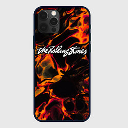 Чехол для iPhone 12 Pro Max Rolling Stones red lava, цвет: 3D-черный