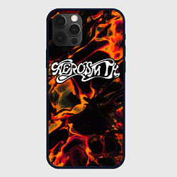 Чехол для iPhone 12 Pro Max Aerosmith red lava, цвет: 3D-черный