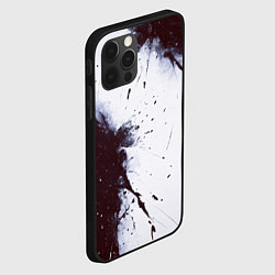 Чехол для iPhone 12 Pro Max Брызги и мазки красками, цвет: 3D-черный — фото 2