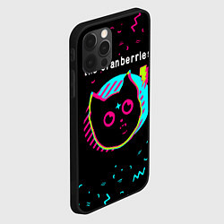 Чехол для iPhone 12 Pro Max The Cranberries - rock star cat, цвет: 3D-черный — фото 2