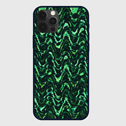 Чехол iPhone 12 Pro Max Абстрактные зеленые волны