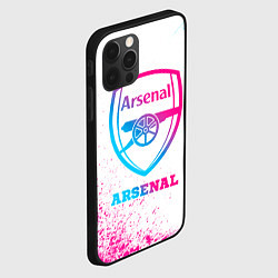 Чехол для iPhone 12 Pro Max Arsenal neon gradient style, цвет: 3D-черный — фото 2