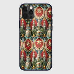 Чехол для iPhone 12 Pro Max СССР ретро стиль, цвет: 3D-черный