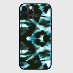 Чехол iPhone 12 Pro Max Тай дай синий