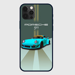 Чехол для iPhone 12 Pro Max Порше 911 спортивный немецкий автомобиль, цвет: 3D-черный